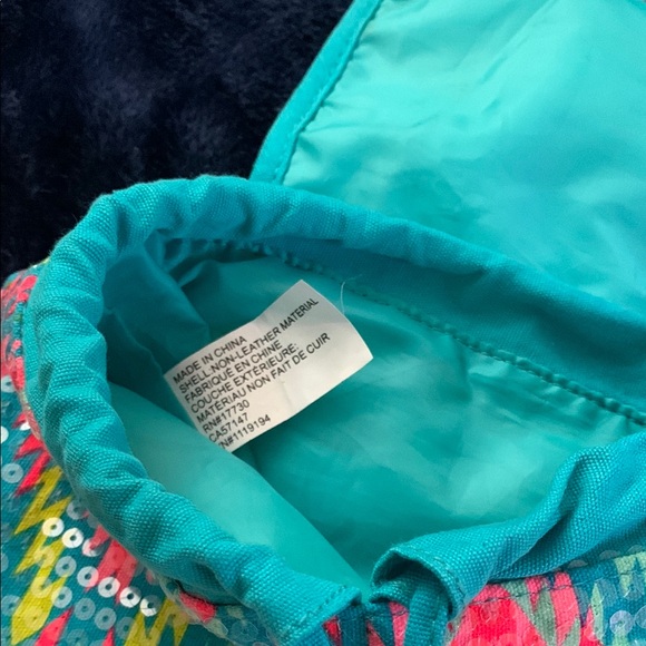 Colorful Geometric Patterned Backpack - Picture 3 of 9